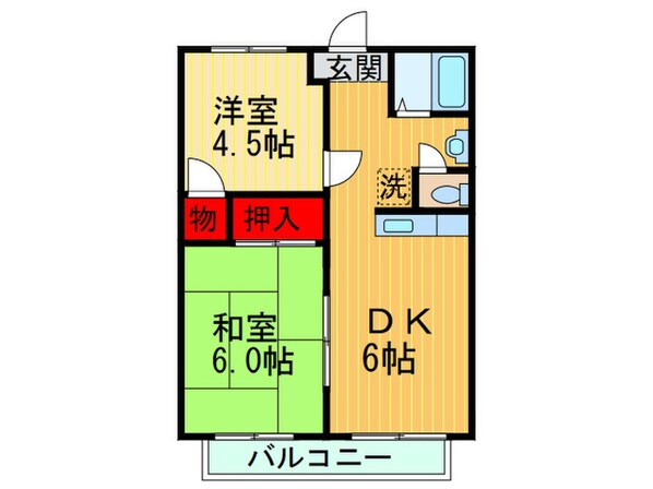 錦ハイツの物件間取画像